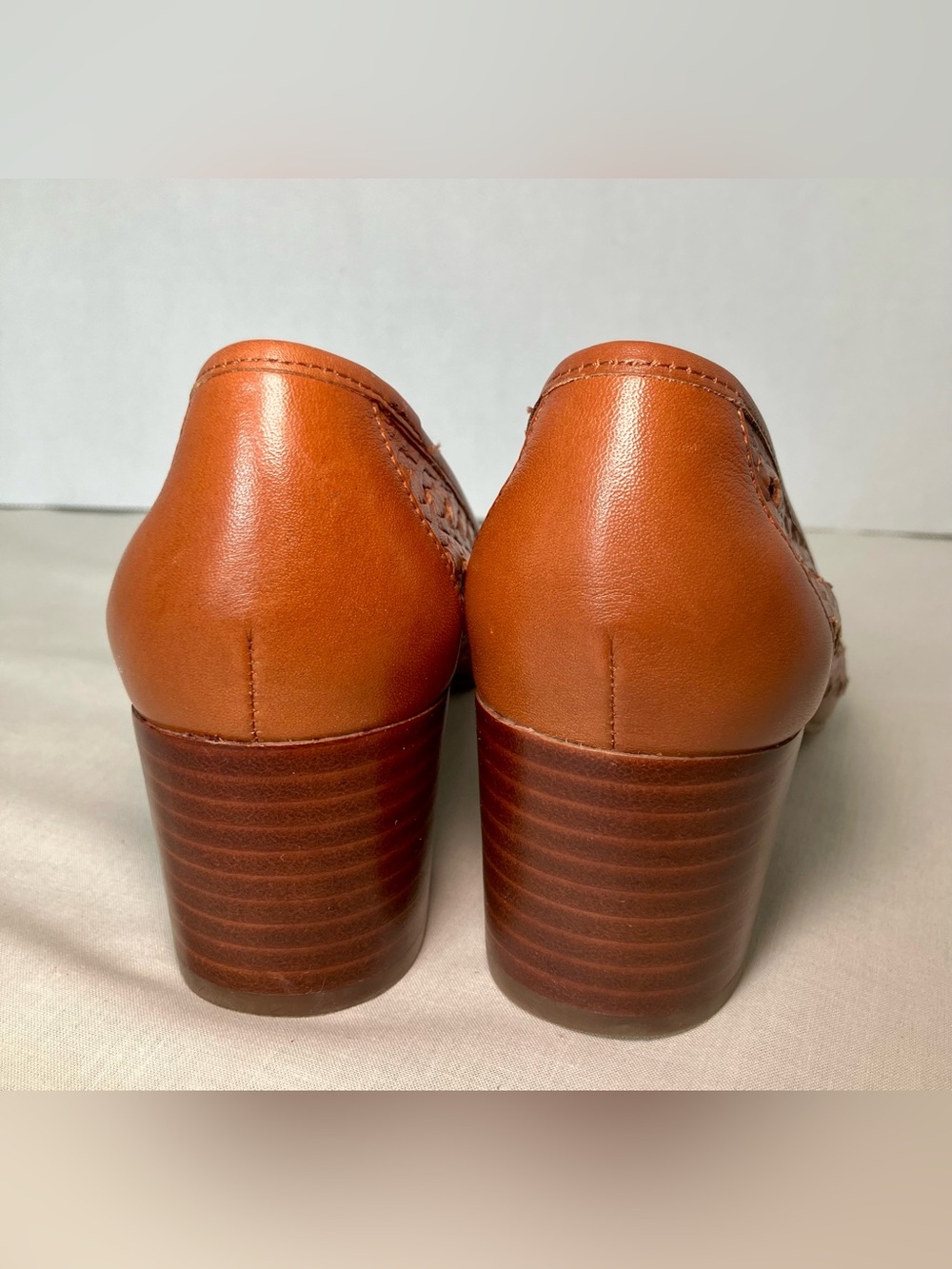 Patricia Nash Allegra Pump Woven Leather Slip-On Block Heel Size 6.5M - Picture 8 of 16